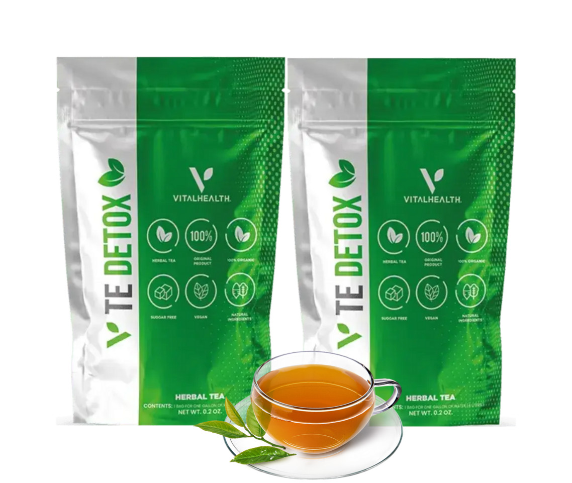 VITAL HEALTH TEA V-TEDETOX | 2 PACK DEAL | FRESH 0.2 OZ | FASTEST SHIPPING |