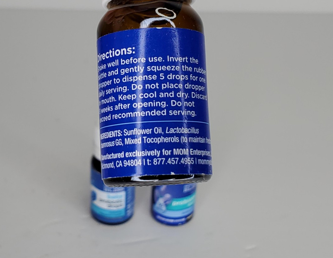Mommy’s Bliss Probiotic Drops 0.34 fl oz 2 Pack + Baby Probiotic drops EXP 05/26