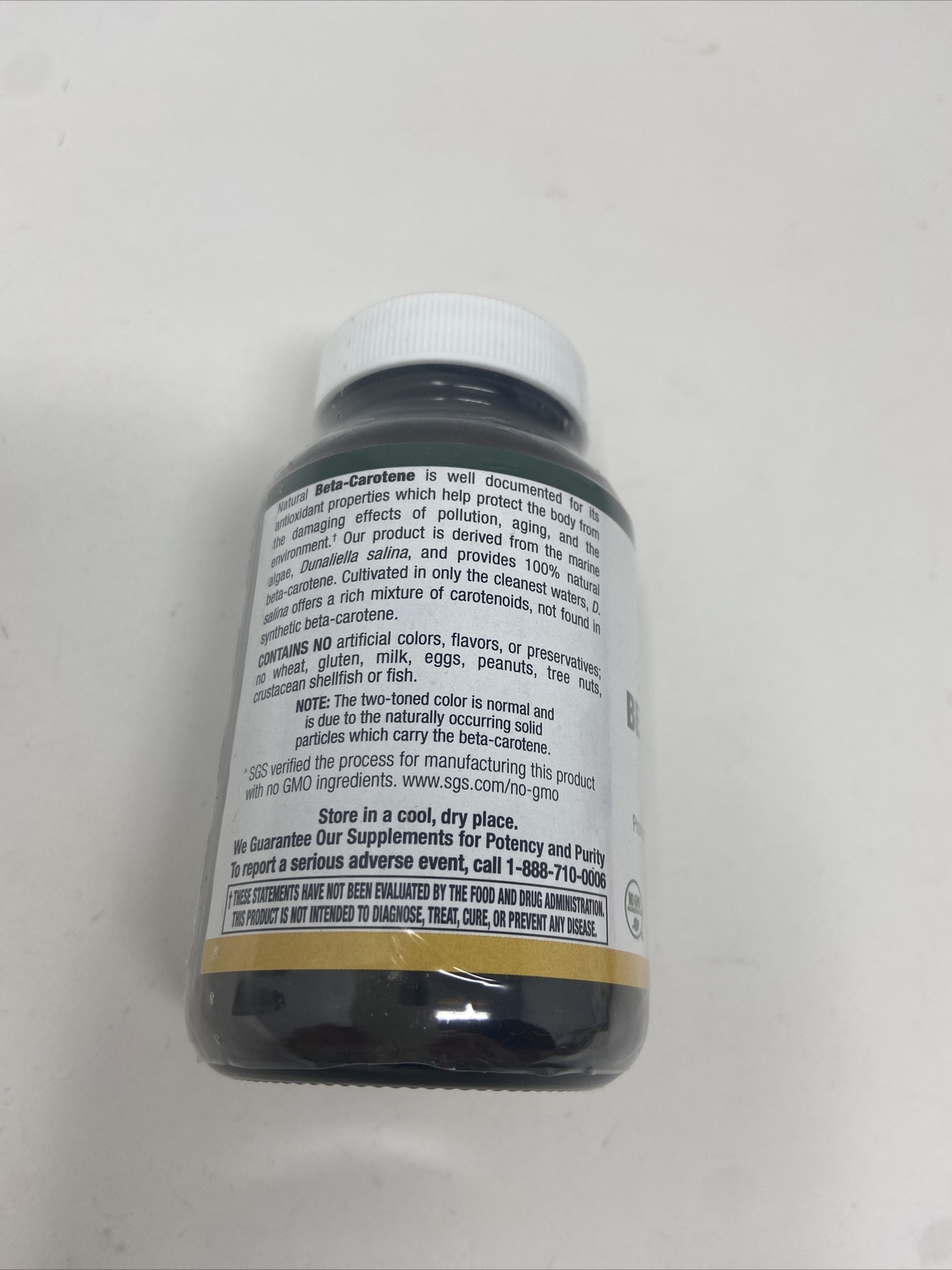 Natural Beta-Carotene 25,000 IU Plus other carotenoids 100 Softgels. New Sealed