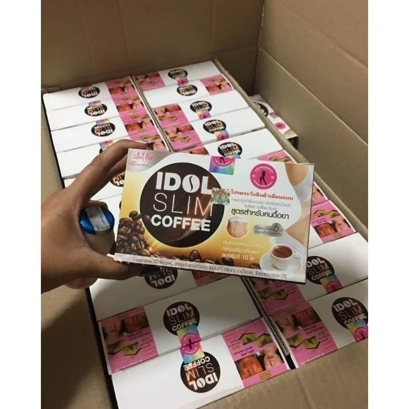 6×Idol Slim Instant Coffee Fat Burn Block Diet Slimming Weight Loss Low Fat