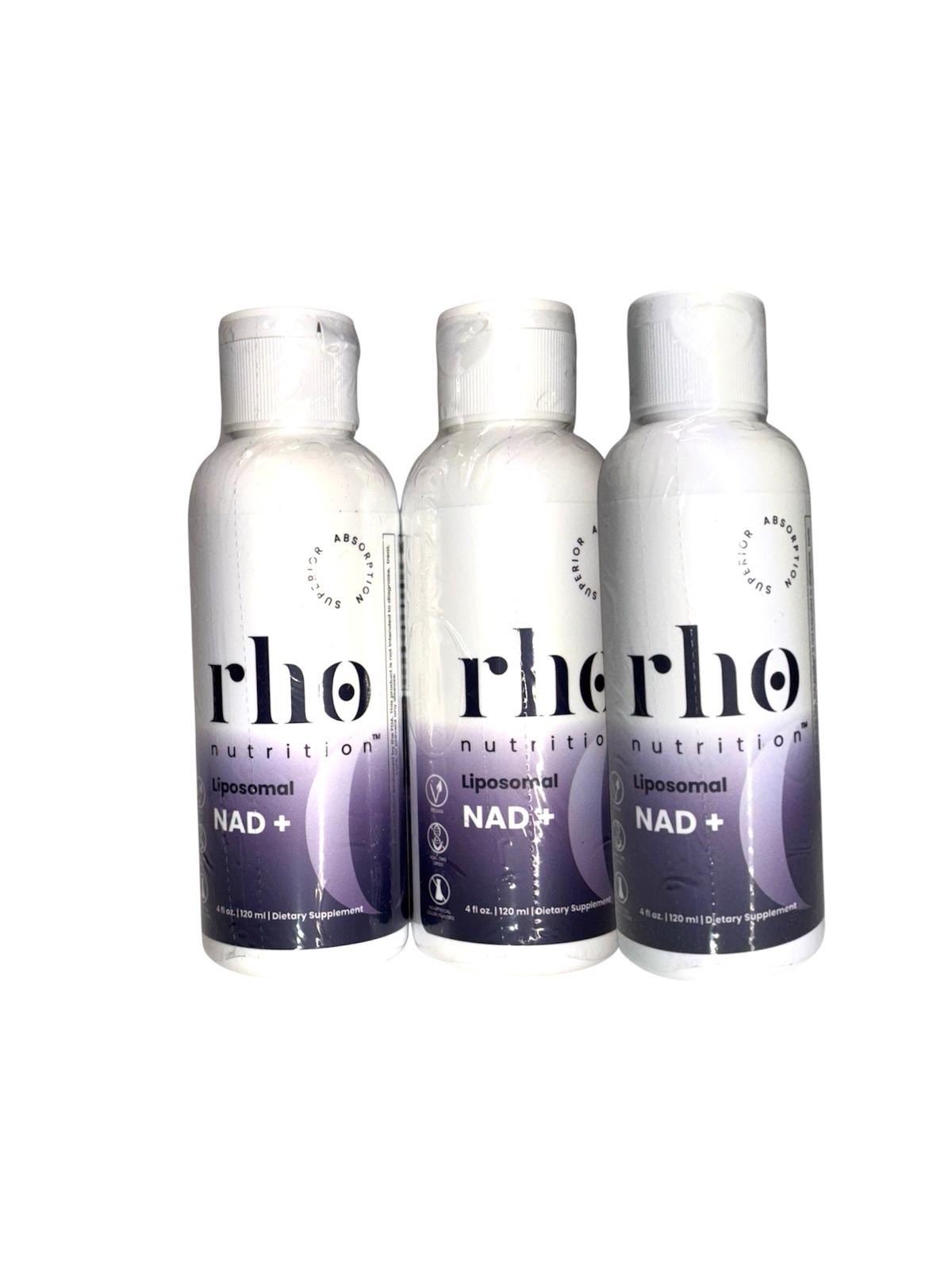 Rho Nutrition Liposomal NAD+ Ultra High Absorption Liquid 6/2027 Pack Of 3