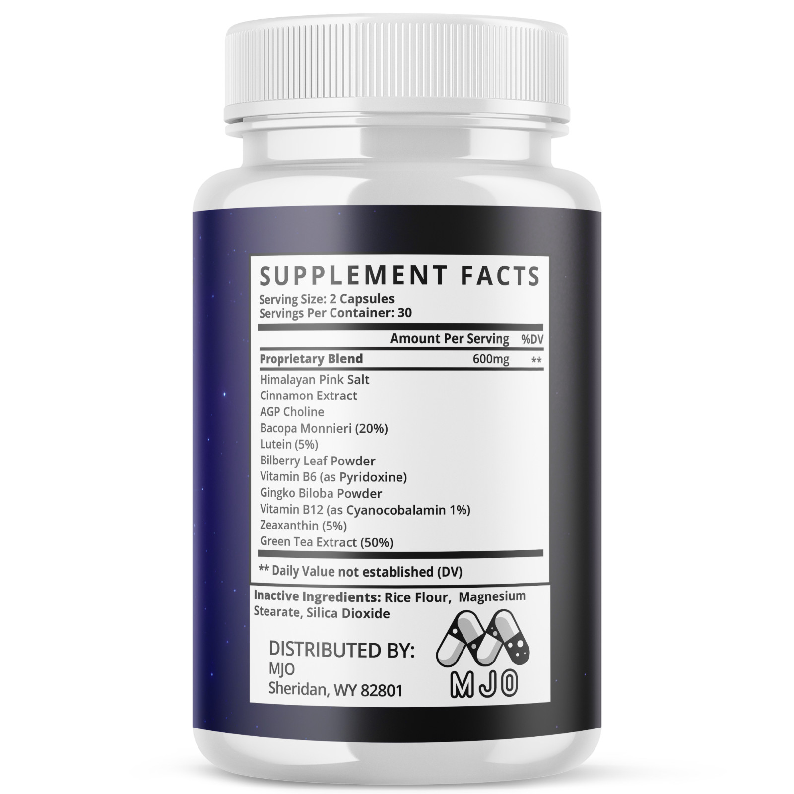 (5 Pack) BDNF Advanced Nootropic Brain Support Max Supplement 300 Capsules