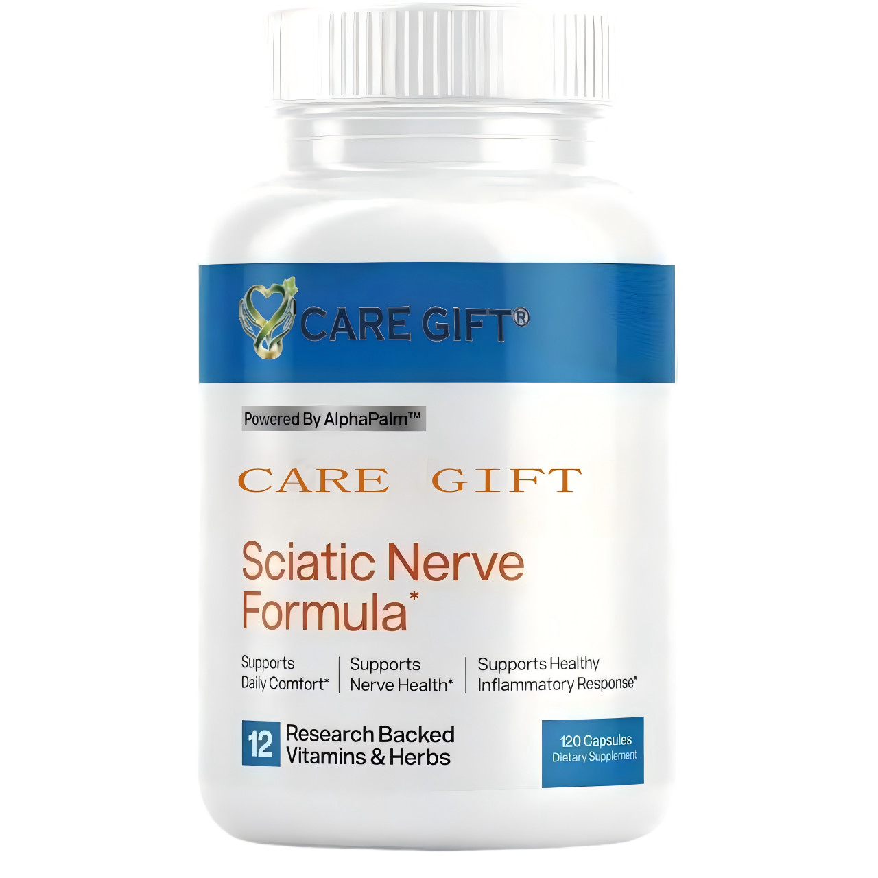 Sciatic Nerve Health Support Supplement – Nerve Support Formula with AlphaPalm