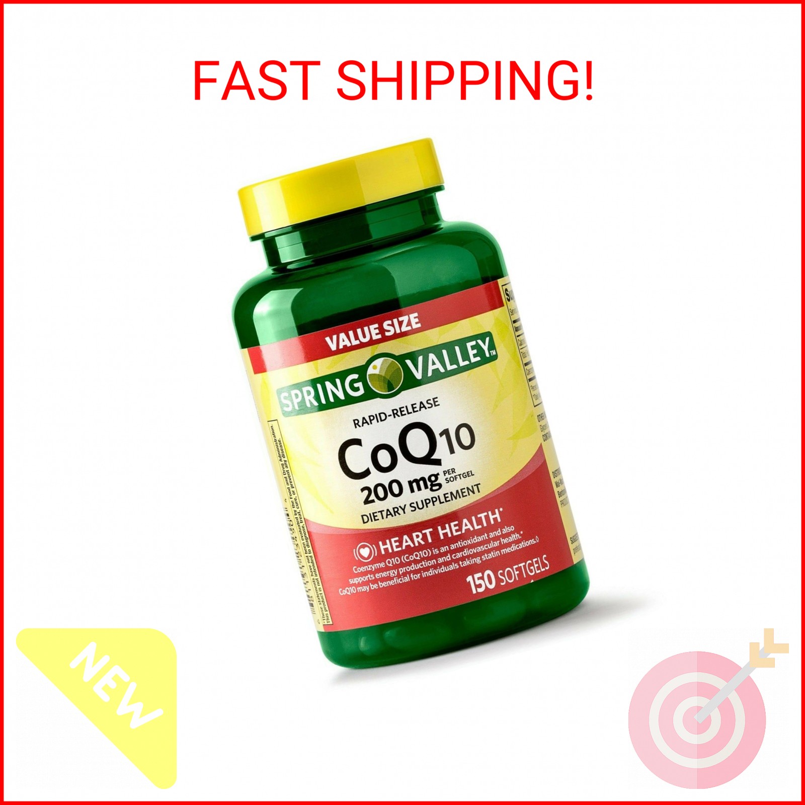 Spring Valley, CoQ10, 150 softgels, 200 mg