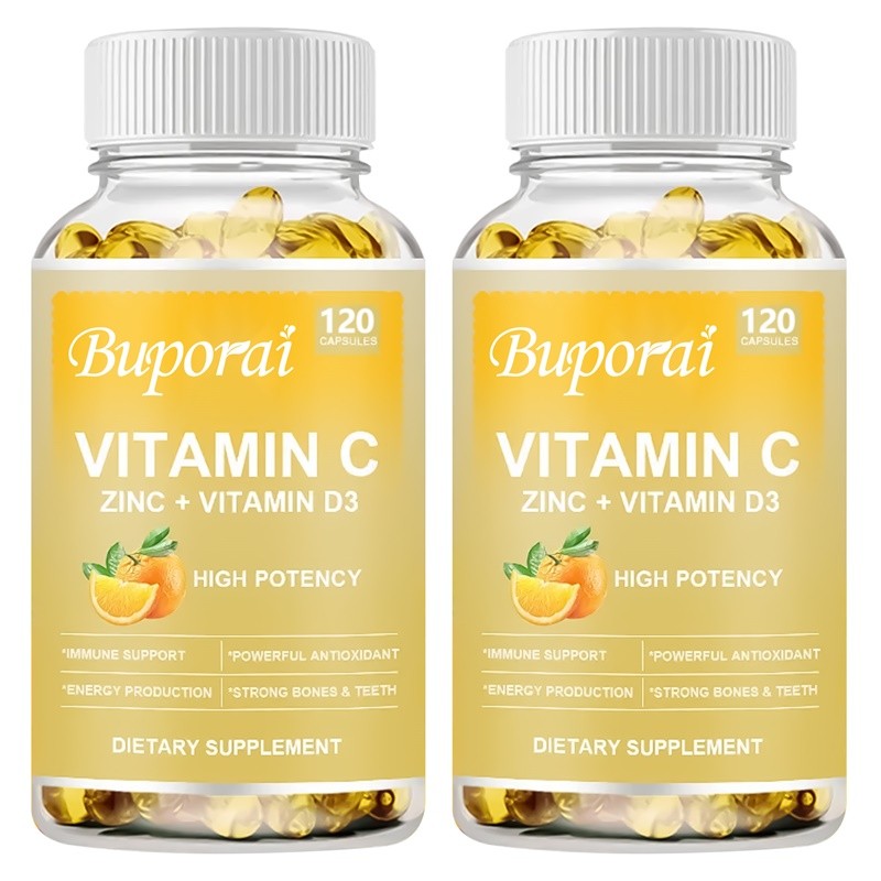 Zinc, with Vitamin C, D3 240pcs, Sleep and Energy, Supports Respiratory Health