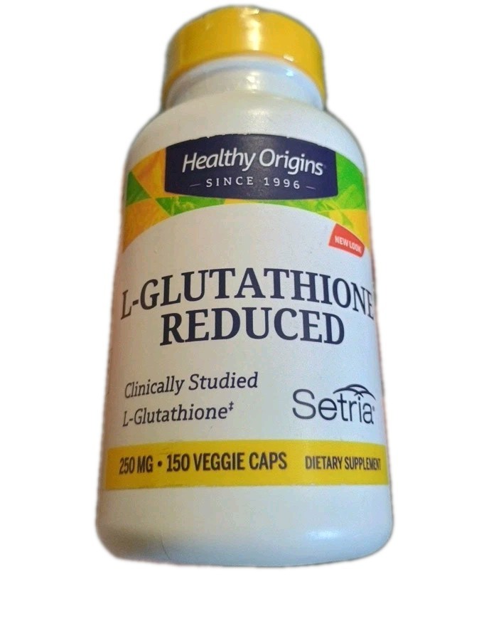 Healthy Origins Setria L Glutathione Reduced Antioxidant Supplement 150 Ct 8/26