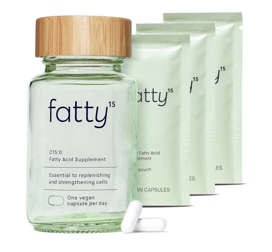 Fatty15 C15:0 Pentadecanoic Acid Healthy Aging Supplement 90 Caps 3 Month