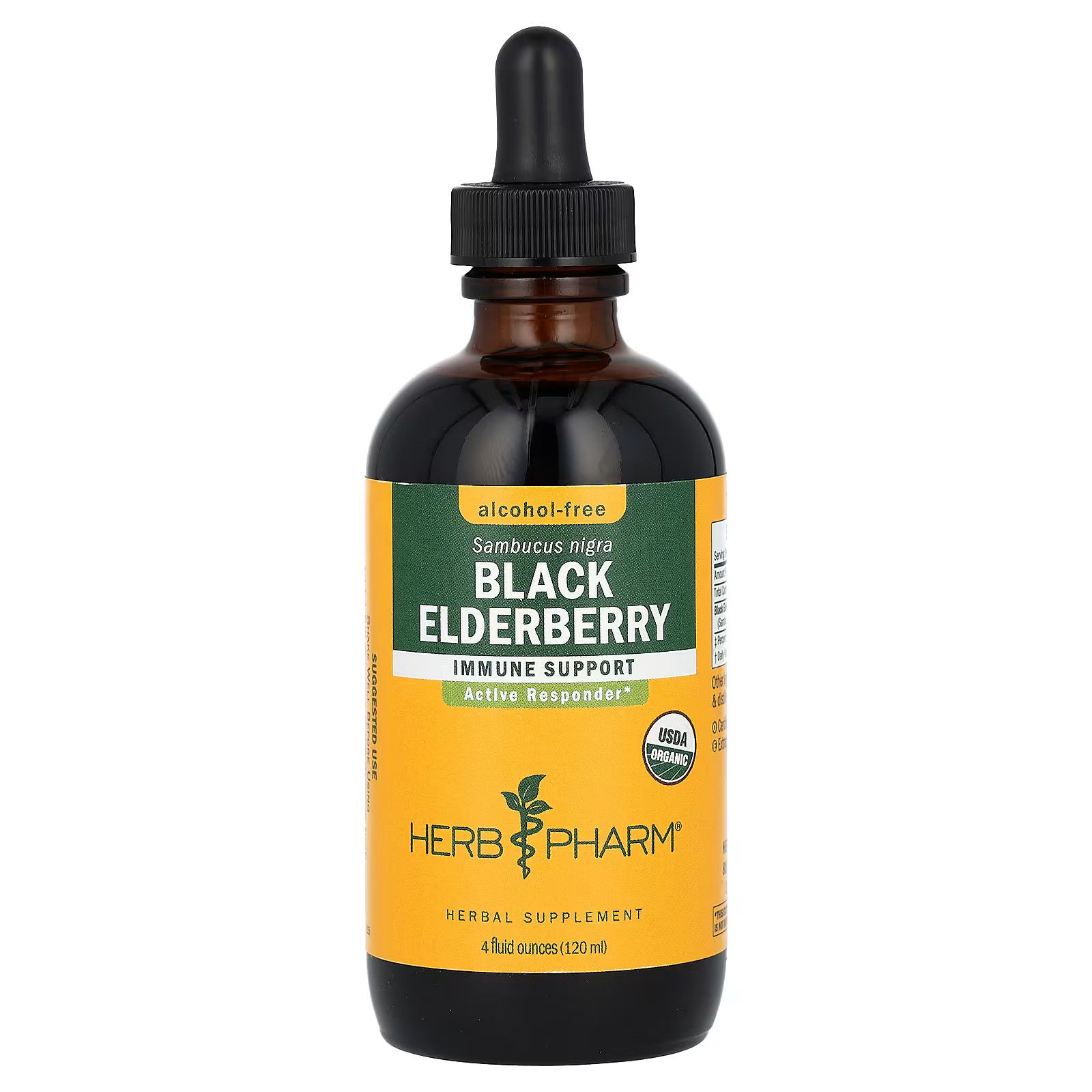 2 X Herb Pharm, Black Elderberry, Alcohol-Free, 828 mg, 4 fl oz (120 ml)