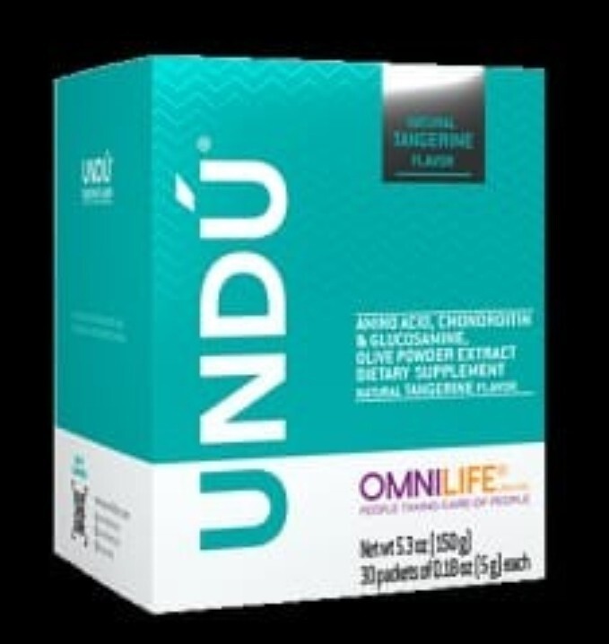 UNDU OMNILIFE HUESOS, SISTEMA OSEO ,CARTILAGO Tangerine Flavor Free Shipping.