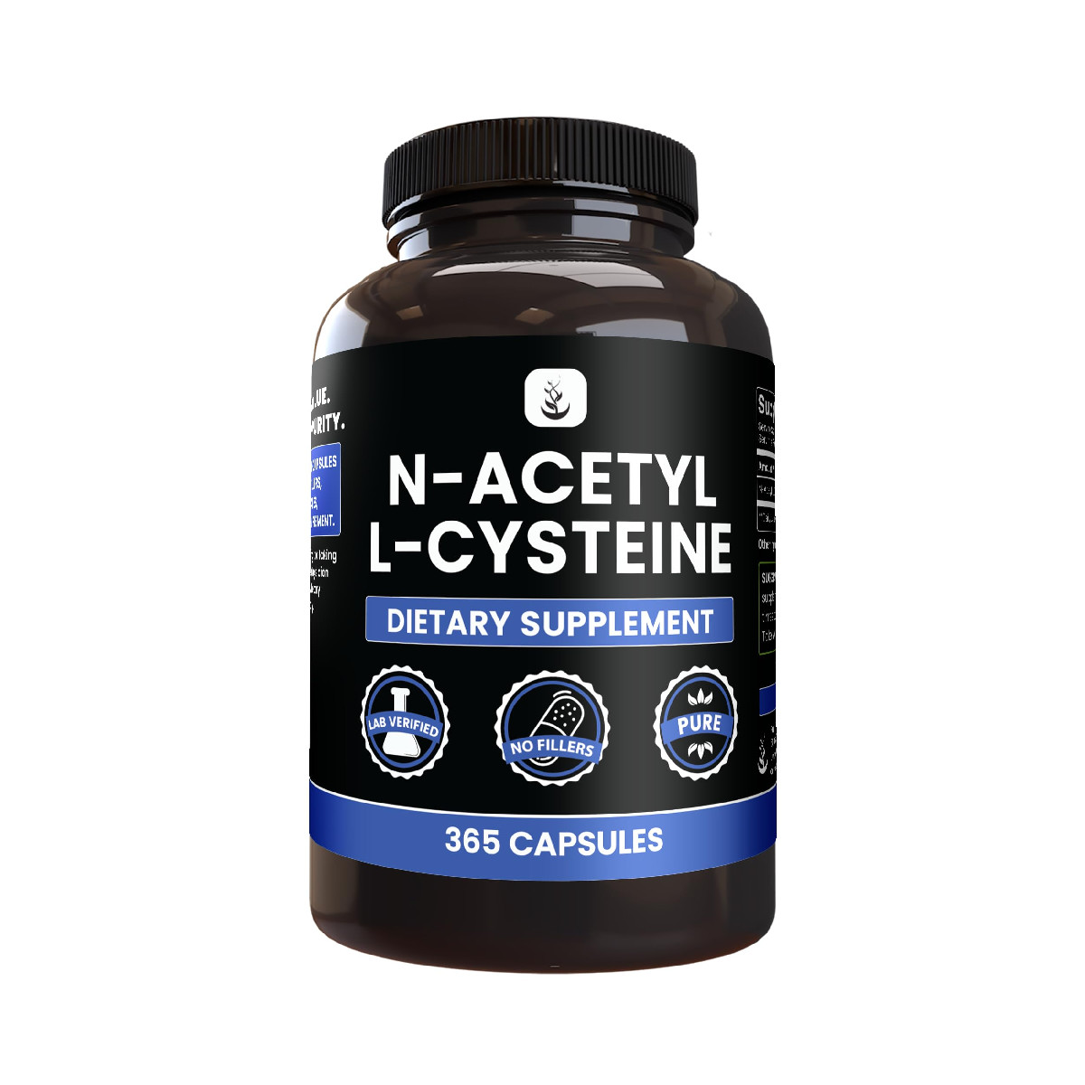 Pure Original Ingredients N-Acetyl L-Cysteine 365 Capsules No Magnesium Or Rice