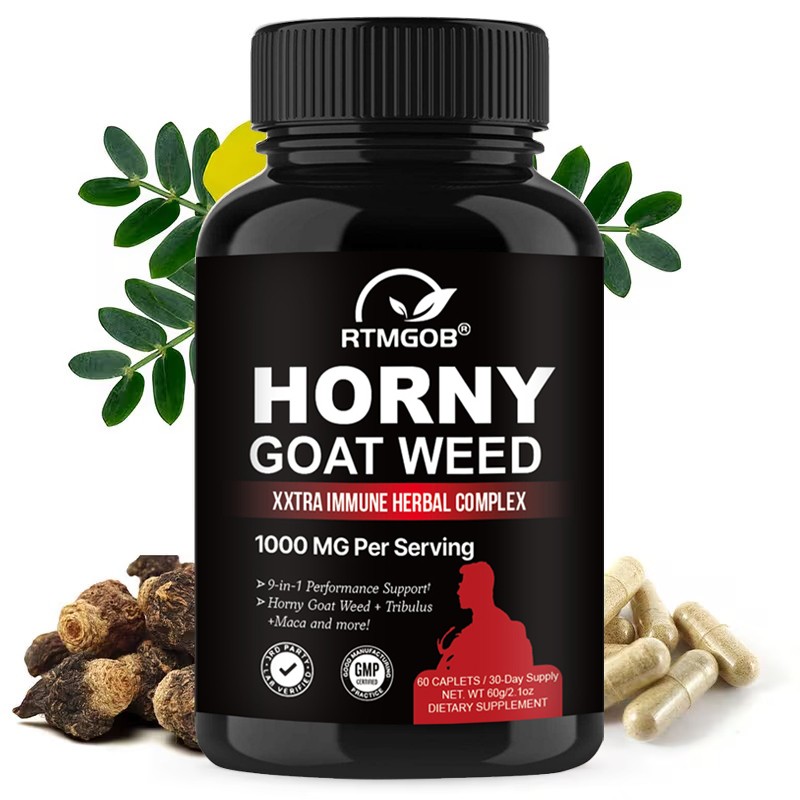 1PCS Horny Goat Weed for Male Enhancement Extra potency 1000mg Complex
