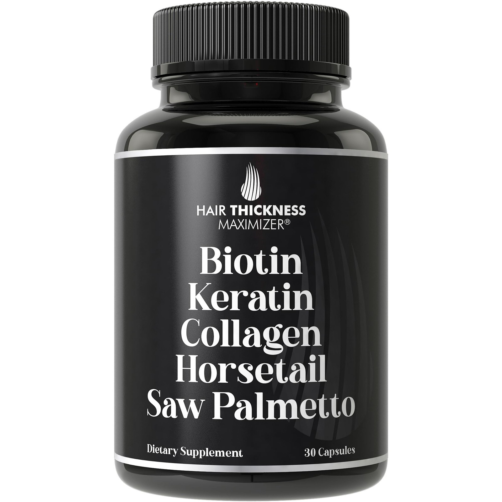 Biotin (5000mcg), Keratin, Collagen, Horsetail, Saw 30 Count (Pack of 1)