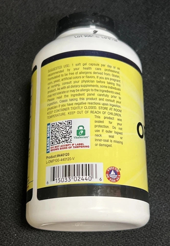 Ortho Molecular Products Orthomega Softgels – 120 Count…
