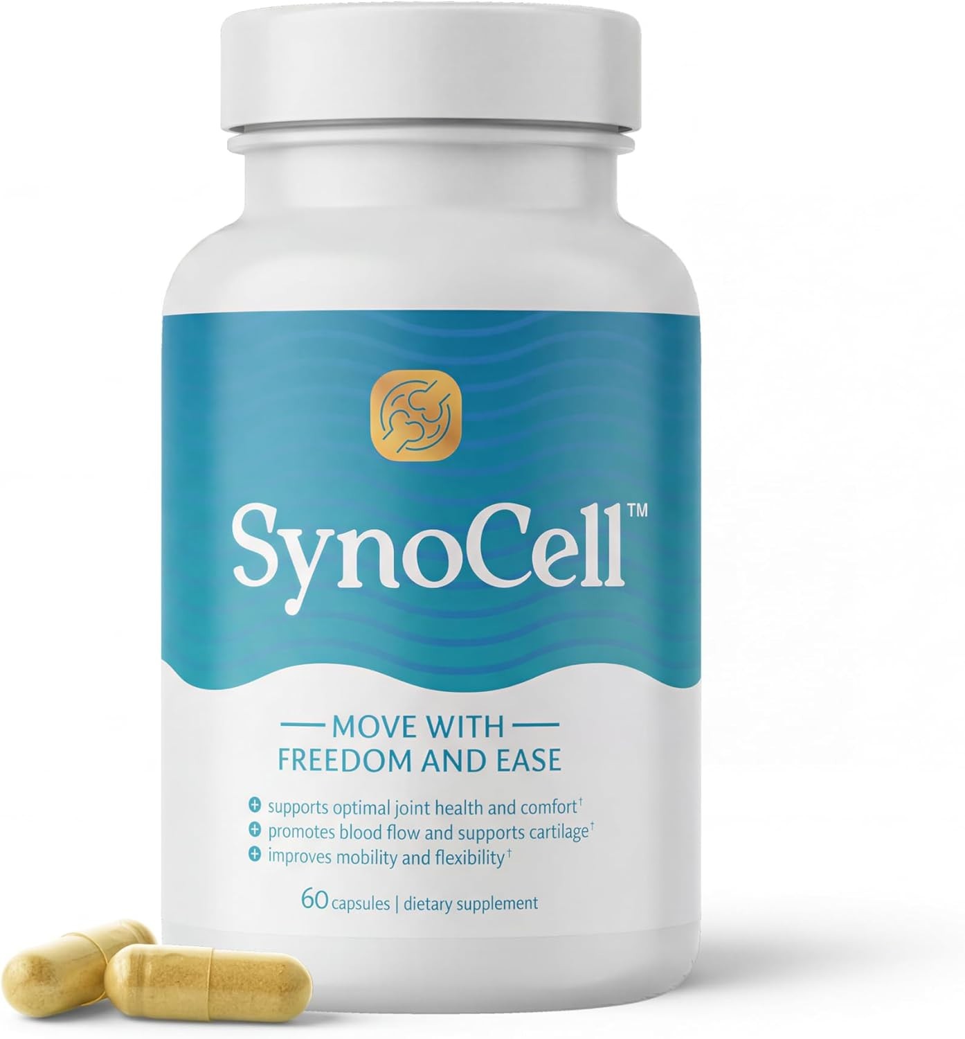 Synocell Joint Support Capsules 60 Count Daily Supplement Exp.6/2027