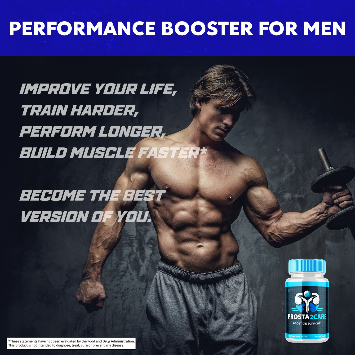 Prosta2Care for Men Advanced Prostate Health Support Supplement 60 Capsules