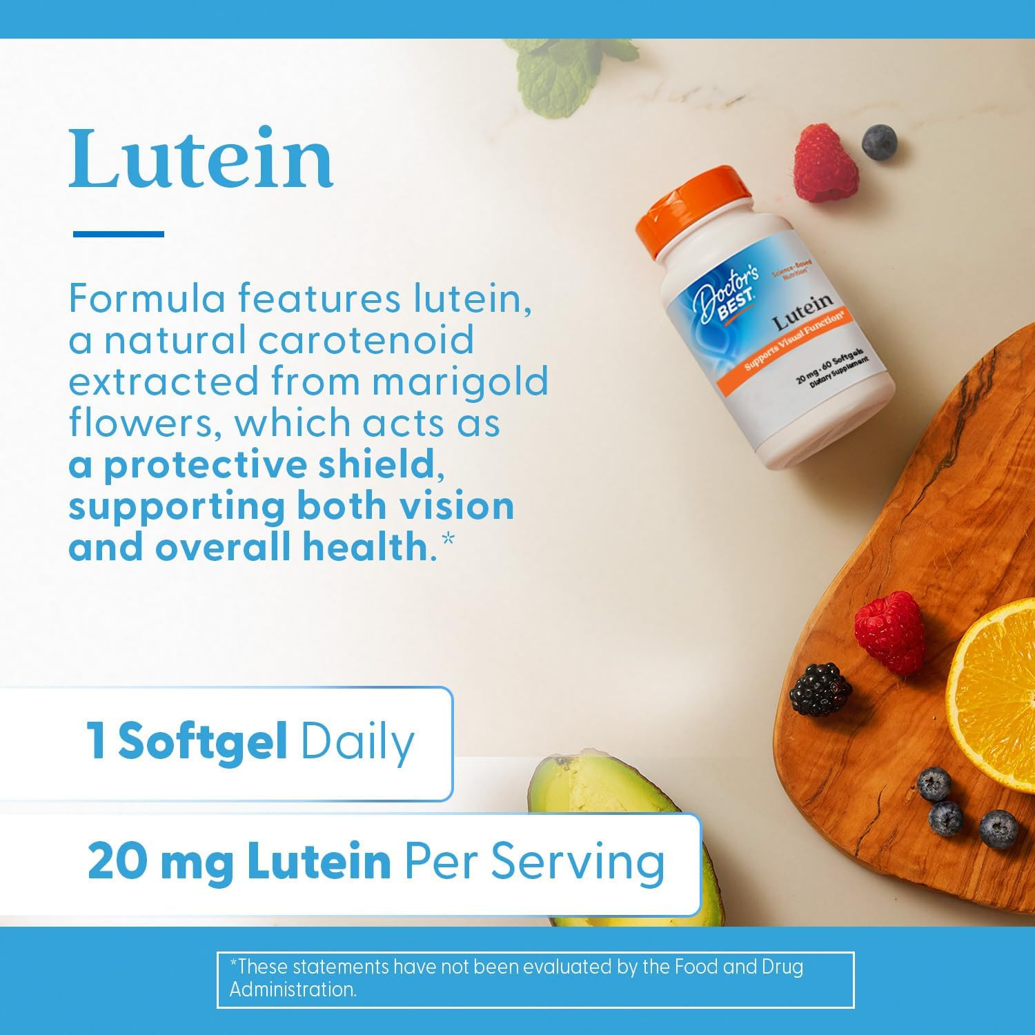 Lutein Supplement 20Mg with Zeaxanthin 1Mg – Lutein for Eyes, Eye Health Vitamin