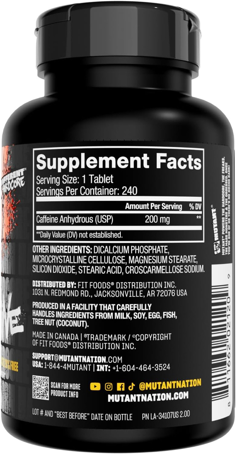 Caffeine Pills – Pharmaceutical-Grade Pure Caffeine Supplement for Boosting Ener