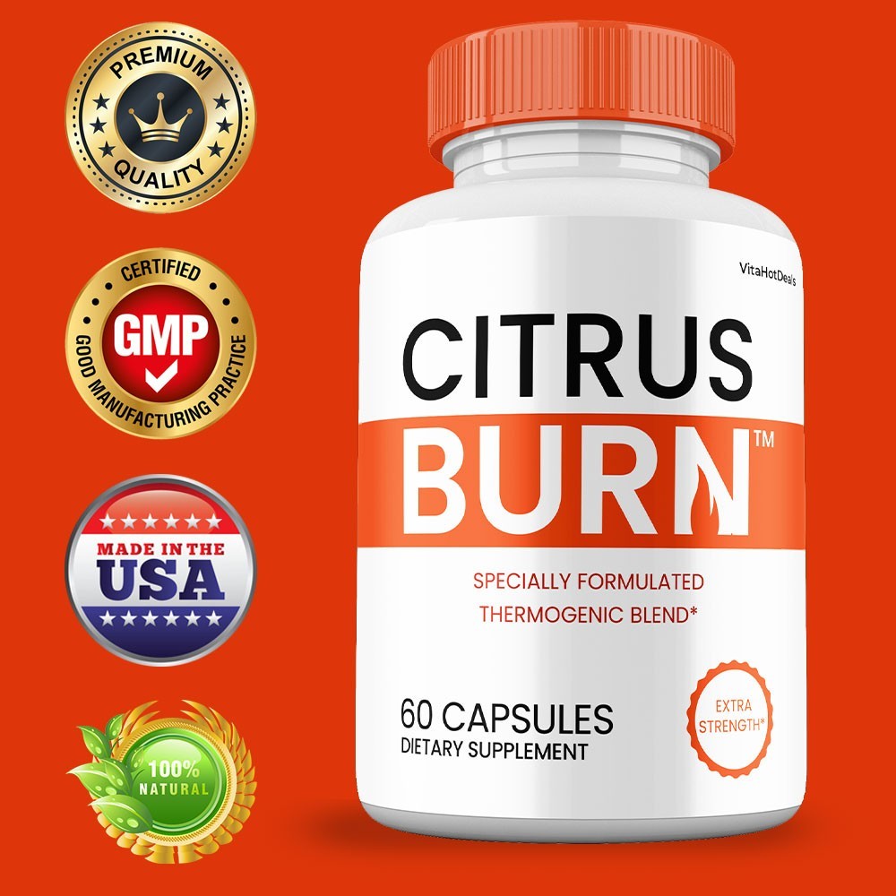 Citrus Burn Capsules, Max Strength Natural Supplement, CitrusBurn Pills (2 Pack)