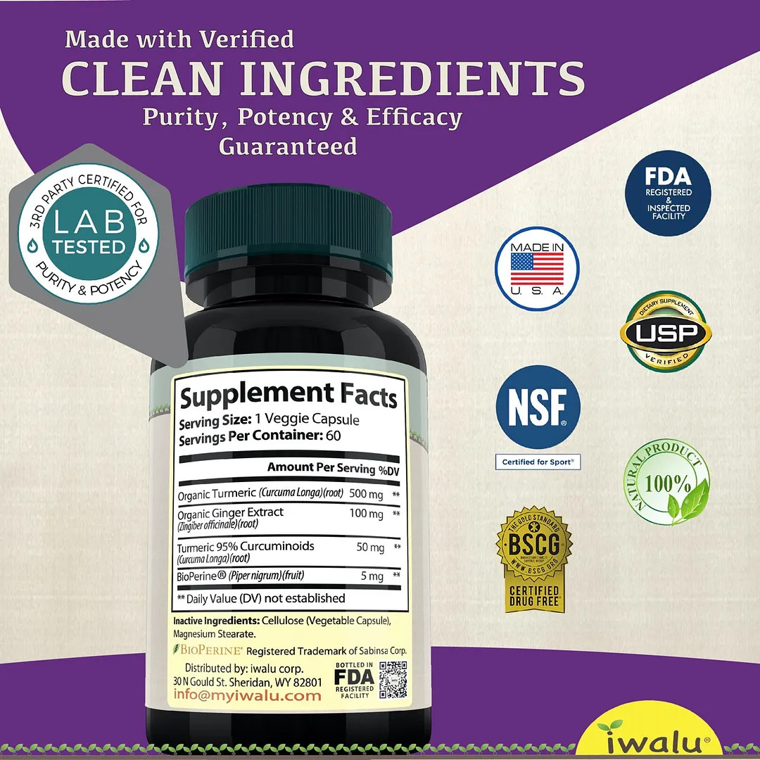 Curcumin As A Supplement | Best Supplement Capsule Pill Men Women FREE SHIP