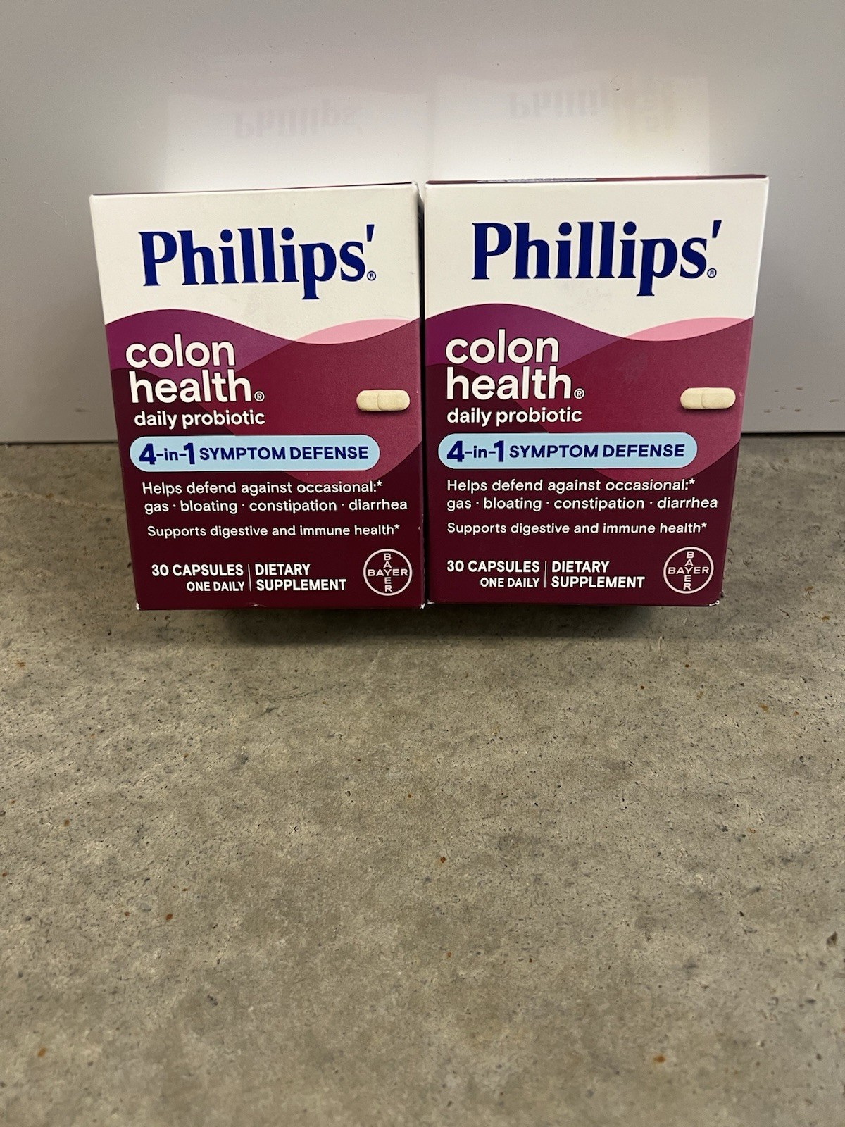X 2 – Phillips Colon Health Daily Probiotic Dietary Supplement 30ct Exp 2028
