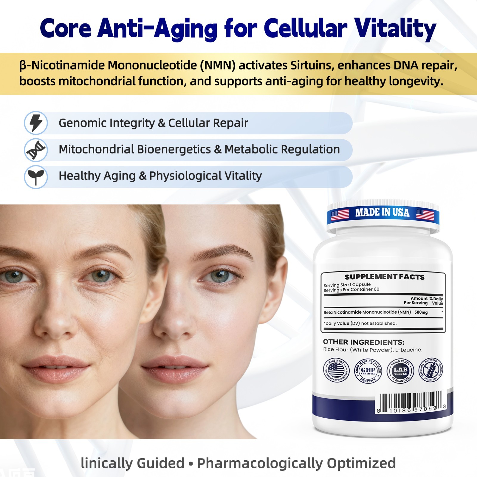 NMN Capsules, Energy Booster, Anti Aging Supplement