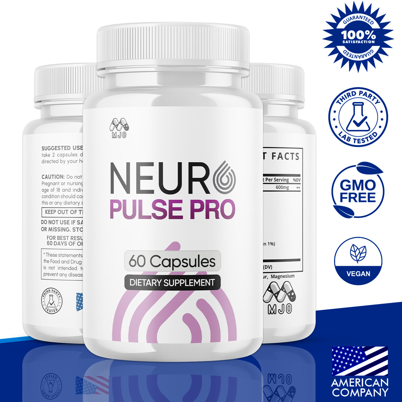 (5 Pack) Neuro Pulse Advanced Brain Max Support Supplement NeuroPulse 300 Caps