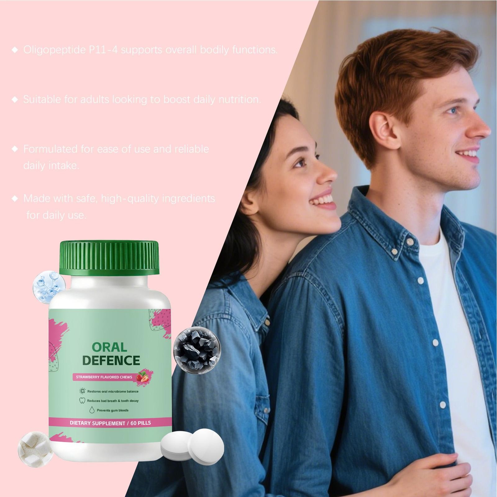 Oracare Oral Defence – Oral Probiotics Supplement for latest Breath, Teeth