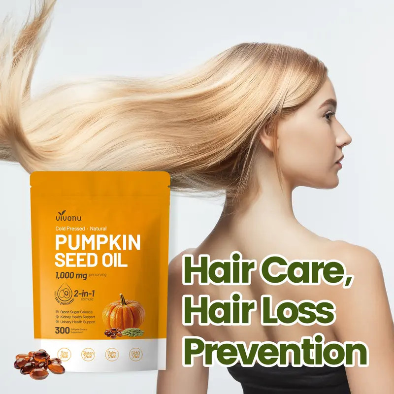 Pumpkin Seed Oil Saw Palmetto 1000mg Softgels 300 Caps