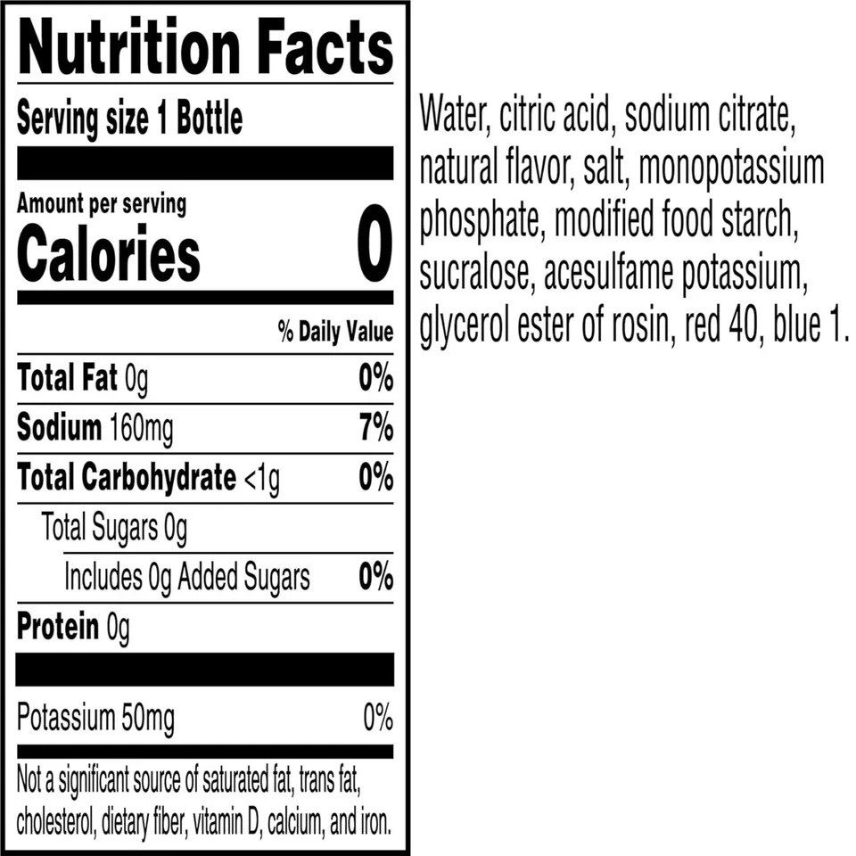 Gatorade Thirst Quencher Zero sugar sports 12 fl oz (Pack of 12) Purple ……..