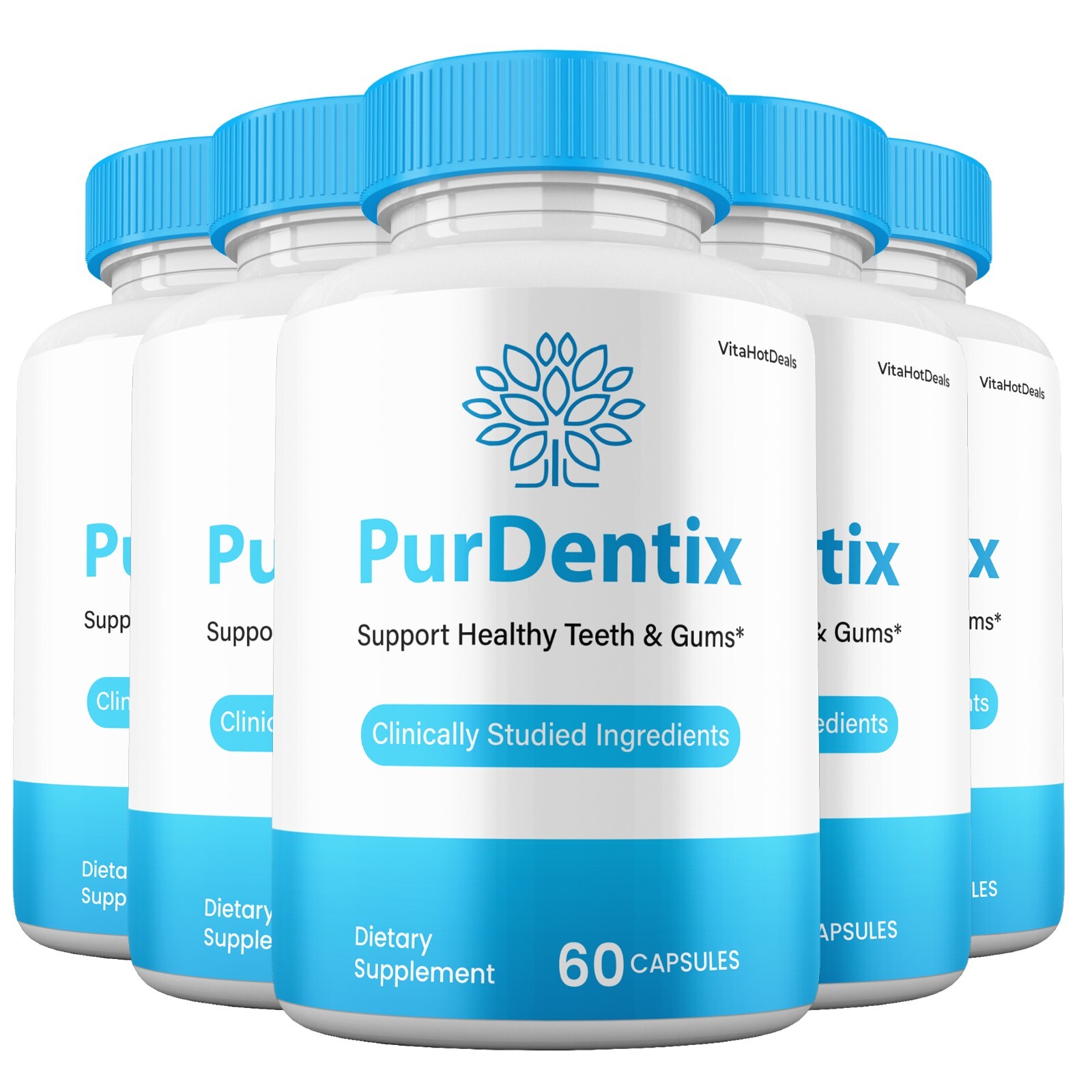 Pur Dentix Pills for Gums and Teeth Probiotics, Oral Supplement (5 Pack)