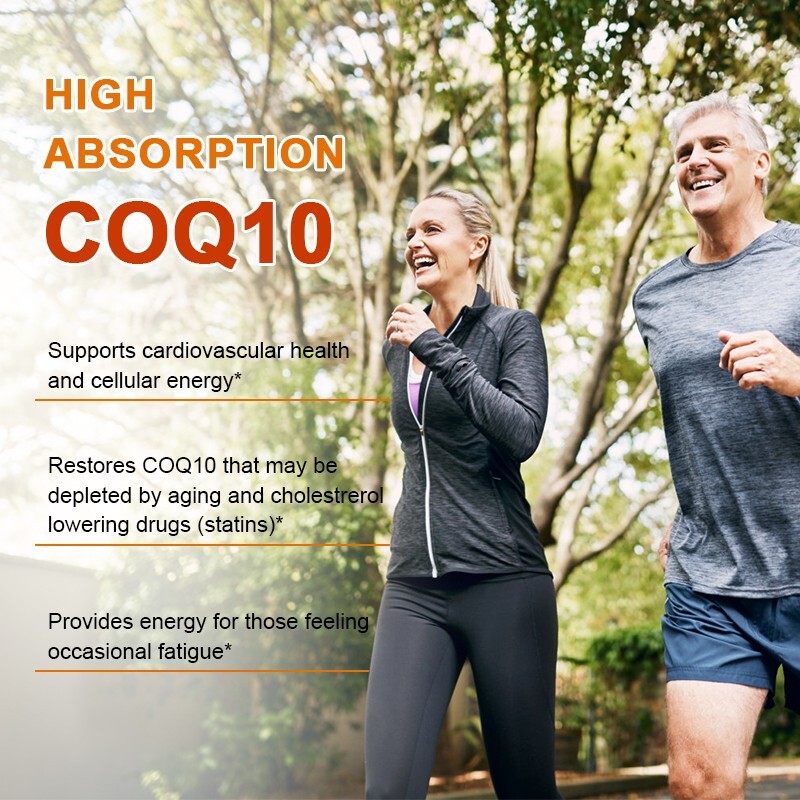 Coenzyme Q-10 COQ 10 Caps Heart Health Support, Increase Energy & Stamina 2Packs
