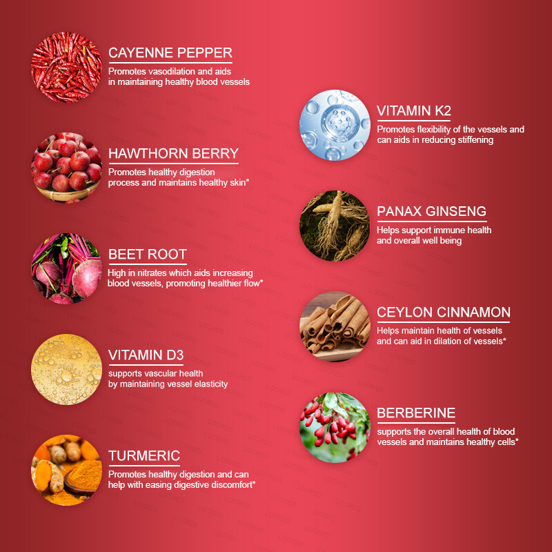 Advanced Cayenne Pepper Hawthorn Beet Root Turmeric Vitamin K2+D3 Drops Suppleme