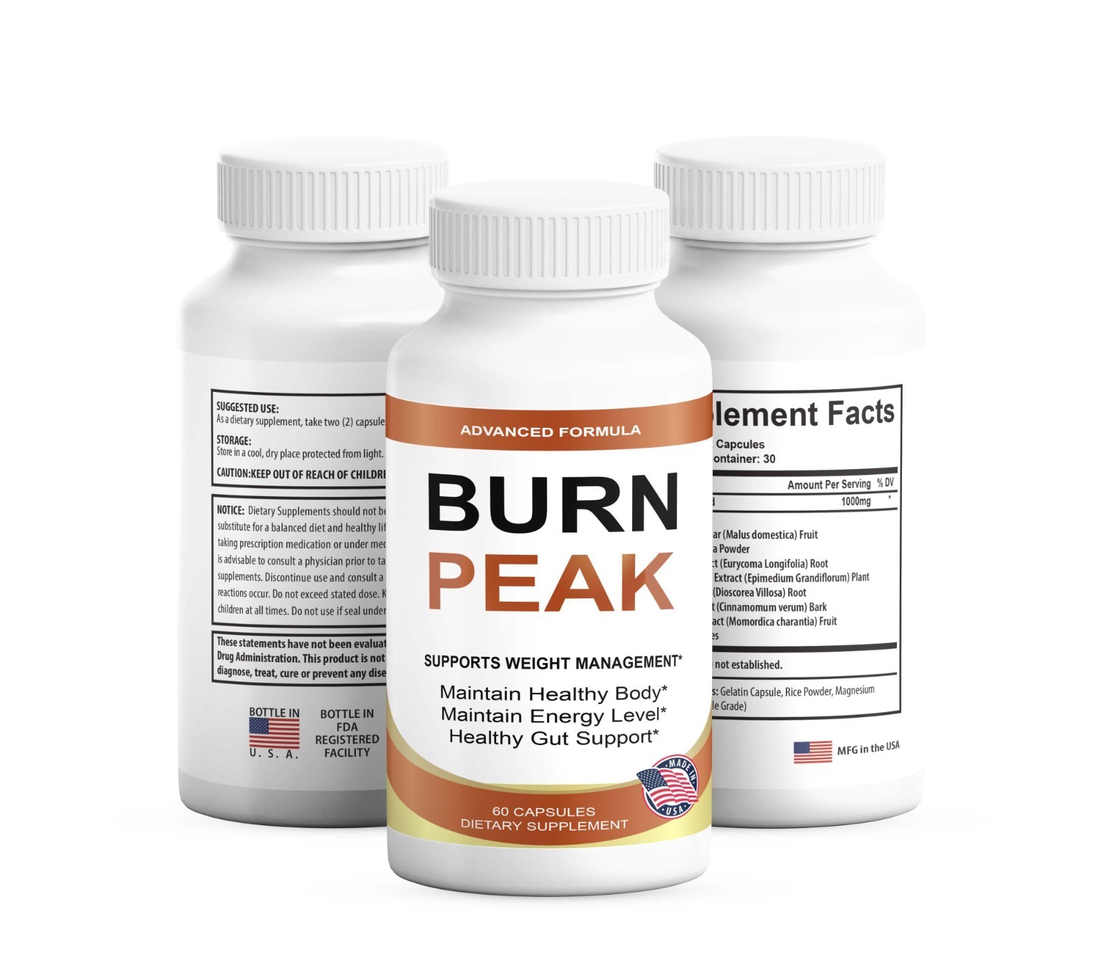 1PCS 2026 New Burn Peak for Advanced Weight Loss, BurnPeak Fat-Burner Formula