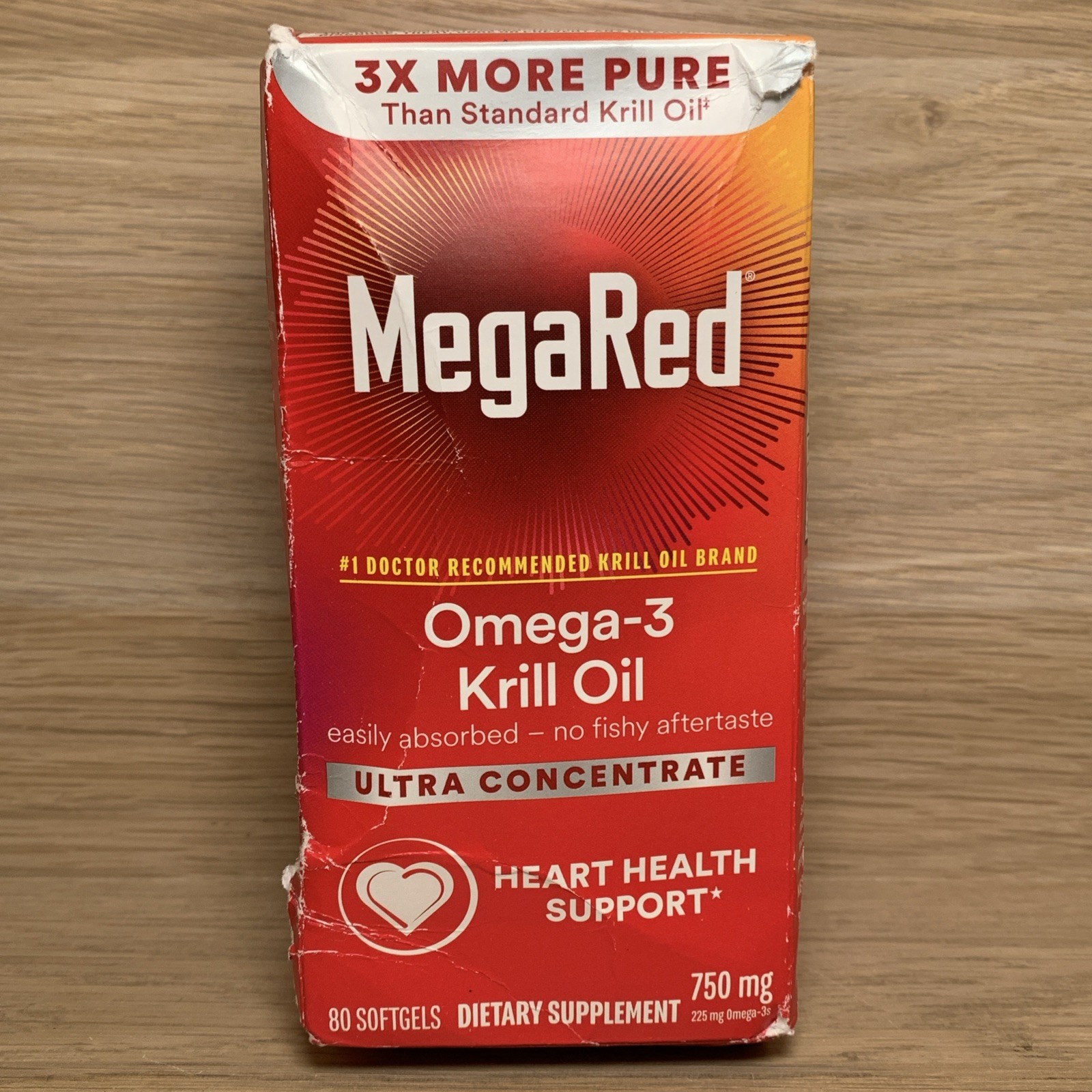 NEW Schiff MegaRed Omega-3 Krill Oil 750 mg Ultra Concentrate 80 Softgels 9/2027