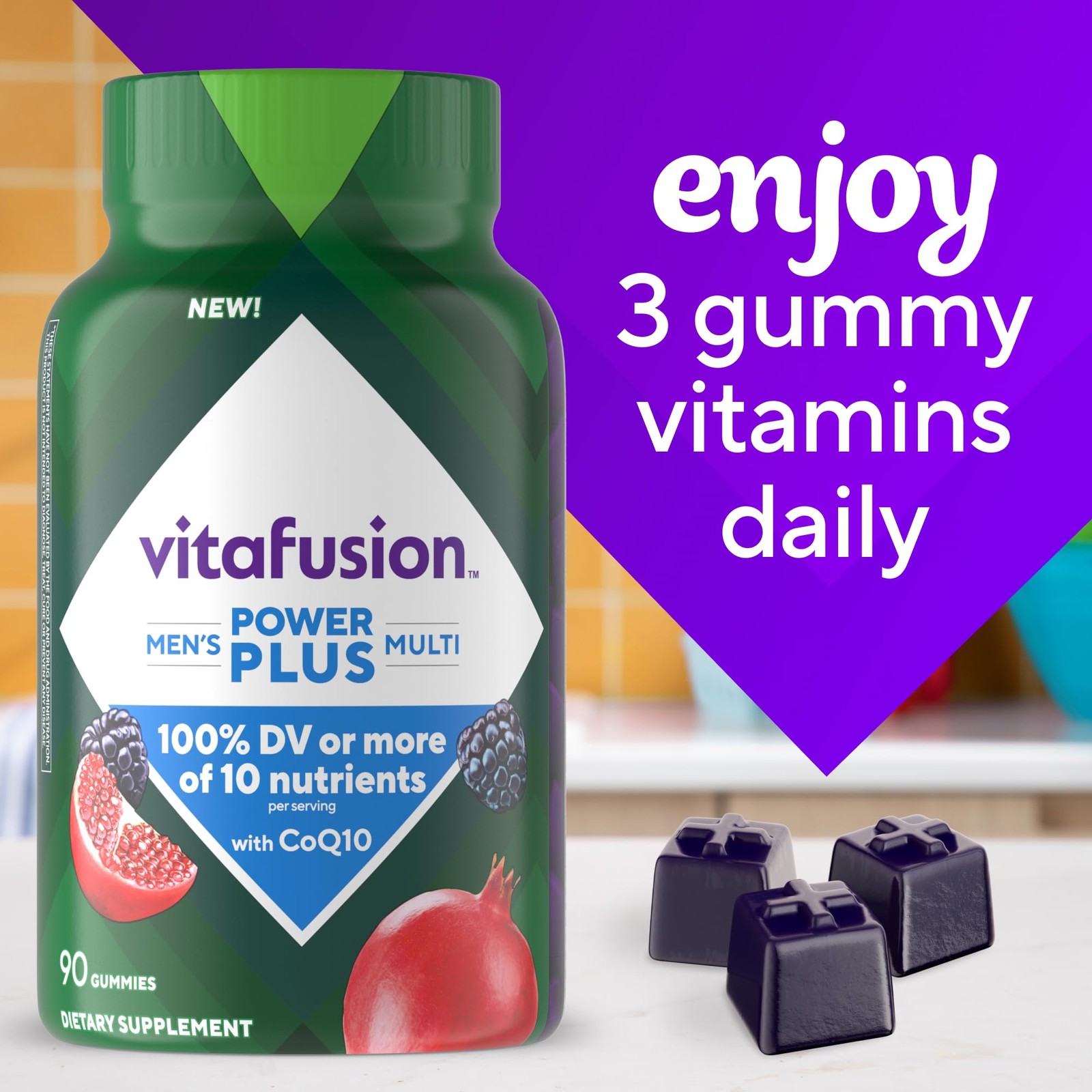 Vitafusion Power+ Men’s Multi​ 90 Count (Pack of 1)