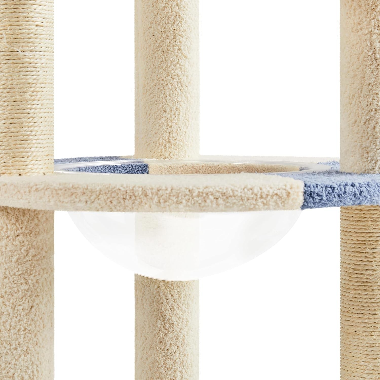 Yaheetech Cat Scratching Posts with Cat Bed,35in Cat Scratcher with 2 Scratching