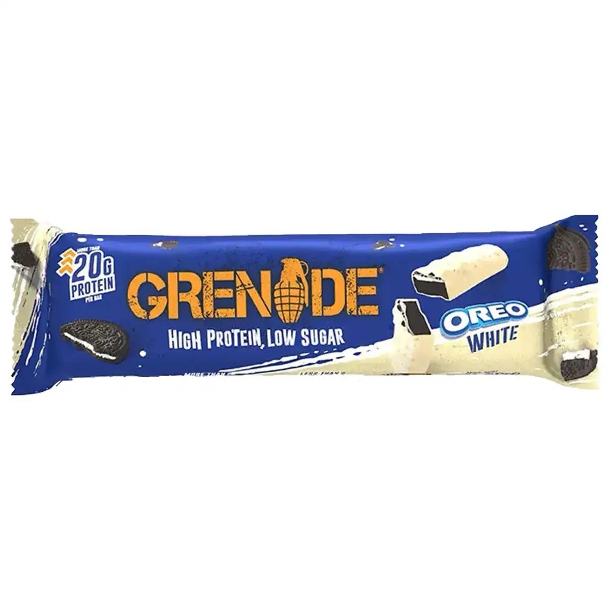 GRENADE OREO High Protein Low Sugar Bars | White Chocolate | Pack of 12 x 60gram