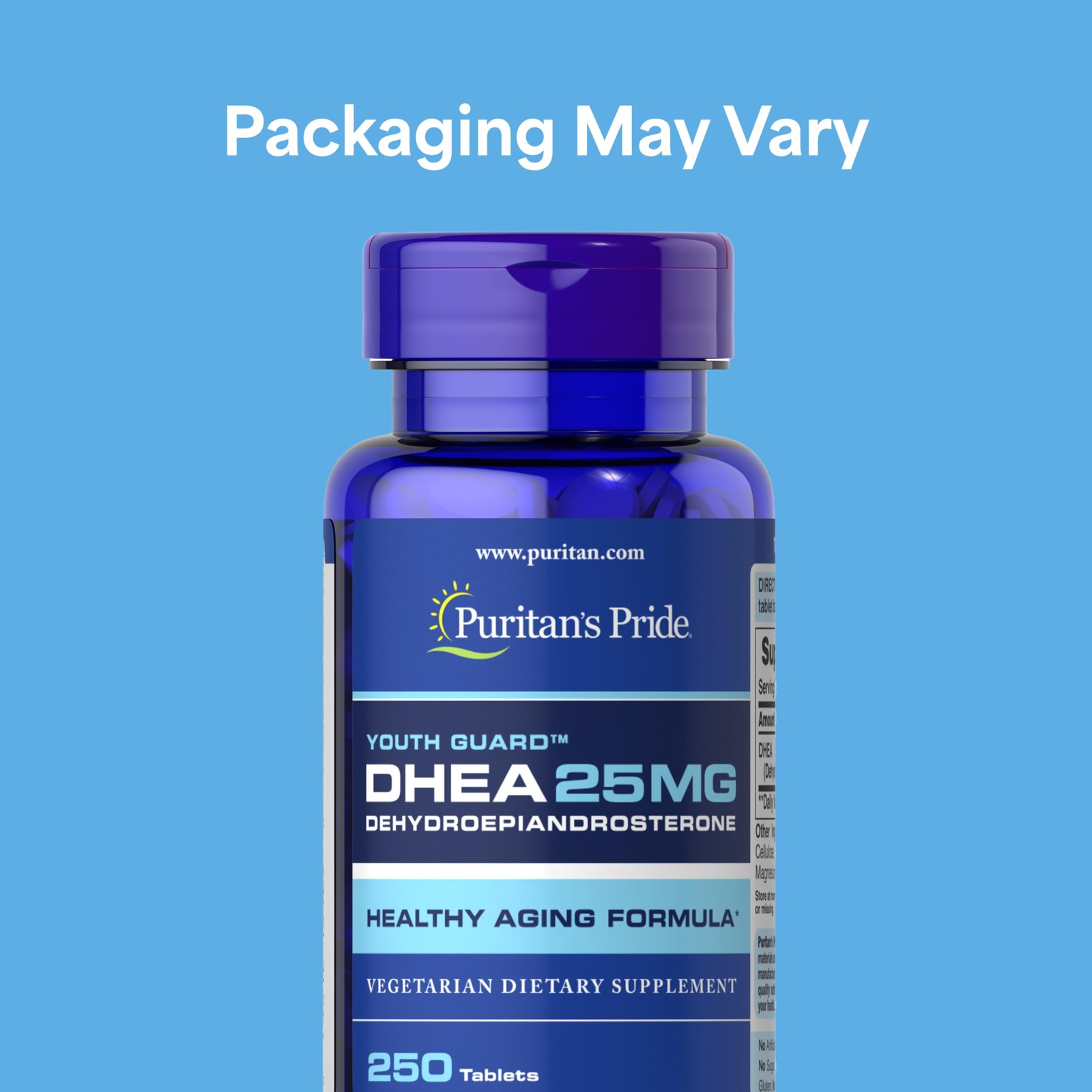 DHEA 25mg 250 Tablets Dietary Supplement Healthy Aging Puritan s Pride Puritans