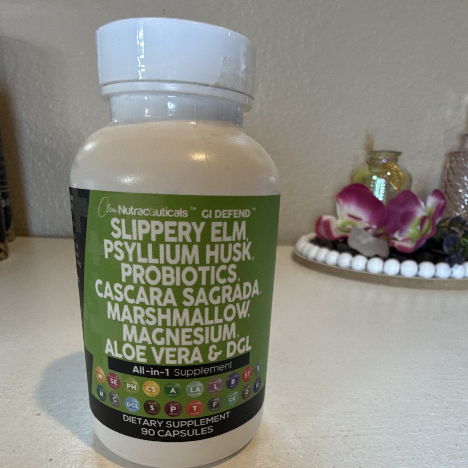 Clean Nutraceuticals GI Defend Slippery Elm + Psyllium Digestive 90 Caps
