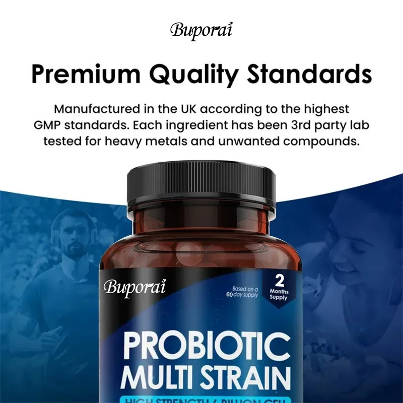 Multi-strain Probiotics 120pcs, Supports Digestive and Gut Health, Metabolism