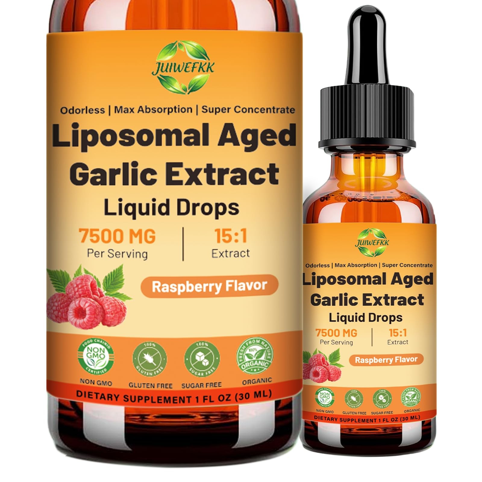 Aged Garlic Extract Liquid Drop 15:1 7500mg 1 Fl Oz (Pack of 1)