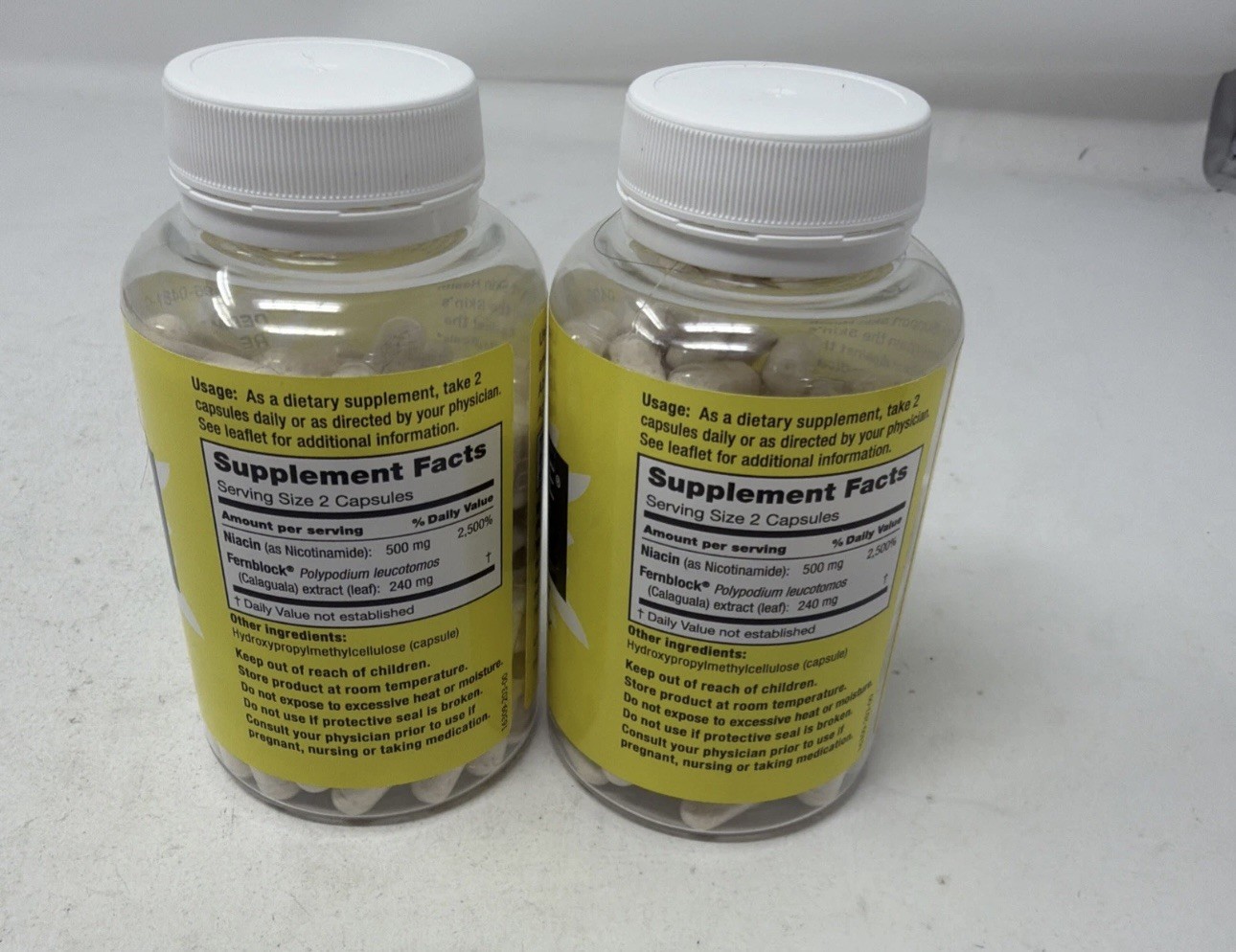 2x NEW Heliocare Advanced Niacin B3 for Healthy Skin 120ct Fernblock-PLE 07/2026