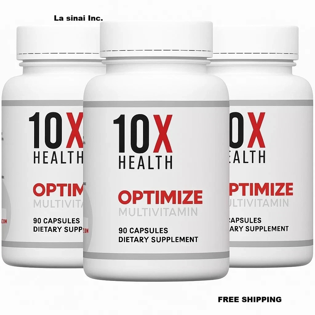 3 PACK Authentic 10X Wellness Optimize Methylated Multivitamin 90 Caps
