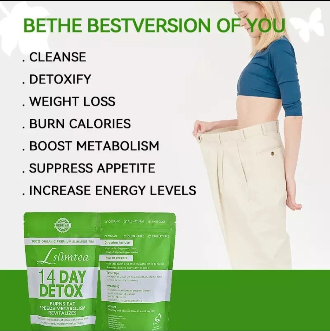 14 Days Detox Tea Weight Loss Slimming Burn Calories Body Slim Diet Fat Burner