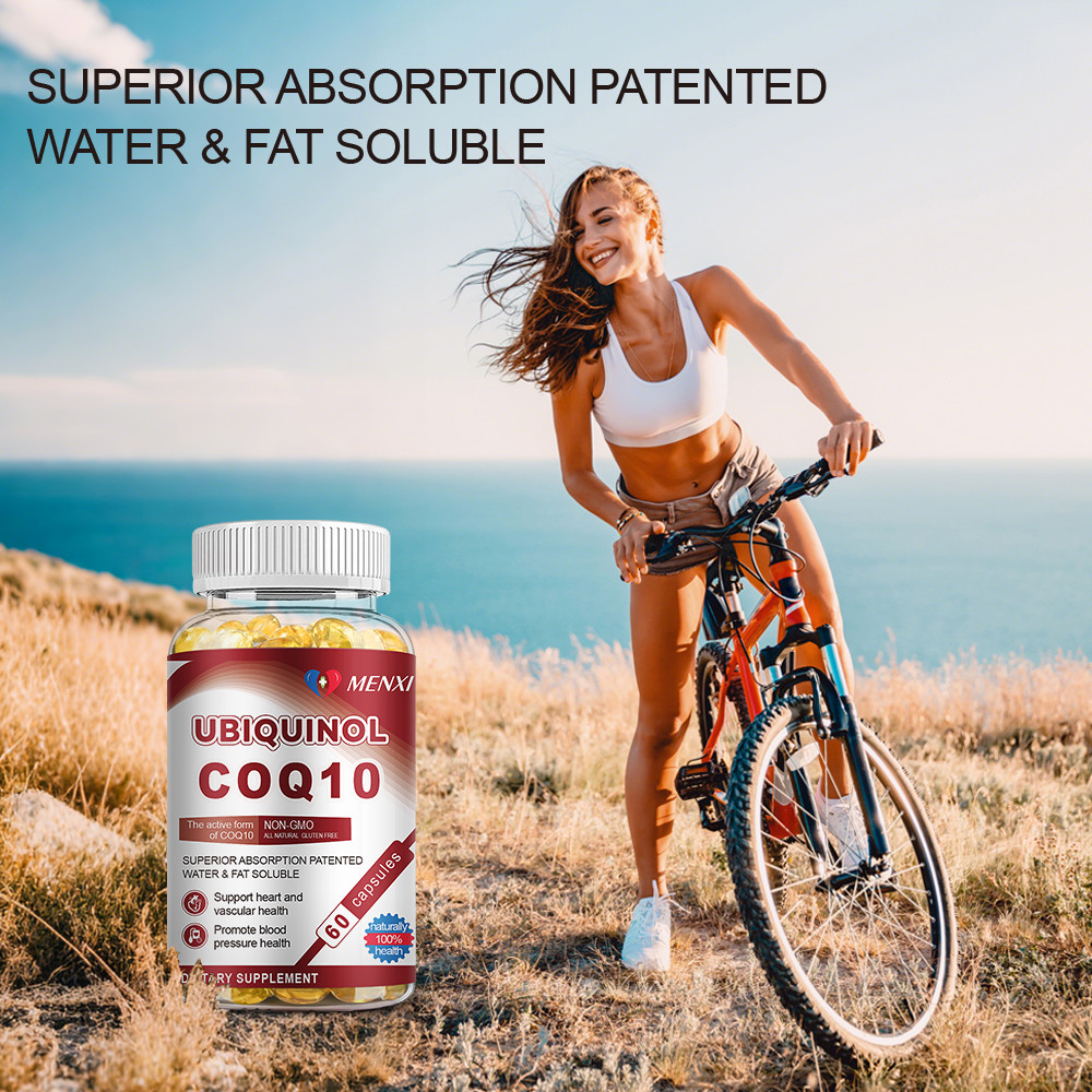 Ubiquinol CoQ10 Coenzyme Q-10 200mg 60 Count Softgels Heat Health Support
