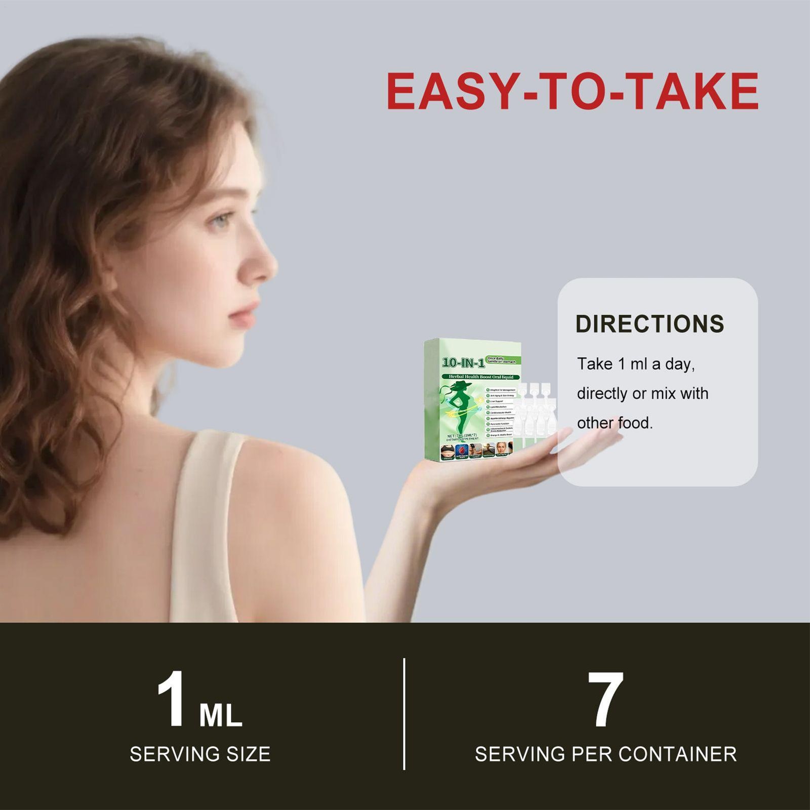 Premium 10 in1 Herbal Health Boost Oral Liquid – Weight & Fat Management Skin Fi