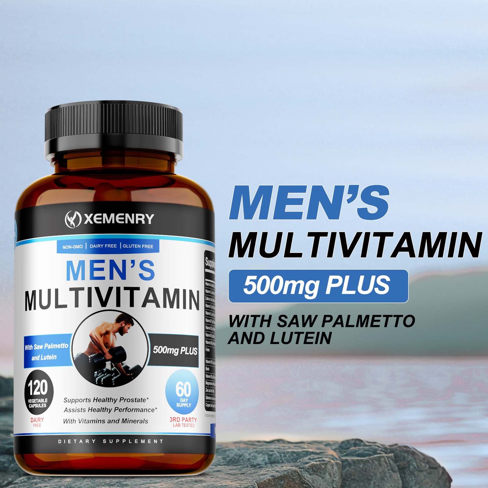 Men’s Multivitamin -Heart Health,Support Men’s Prostate and Urinary Tract Health