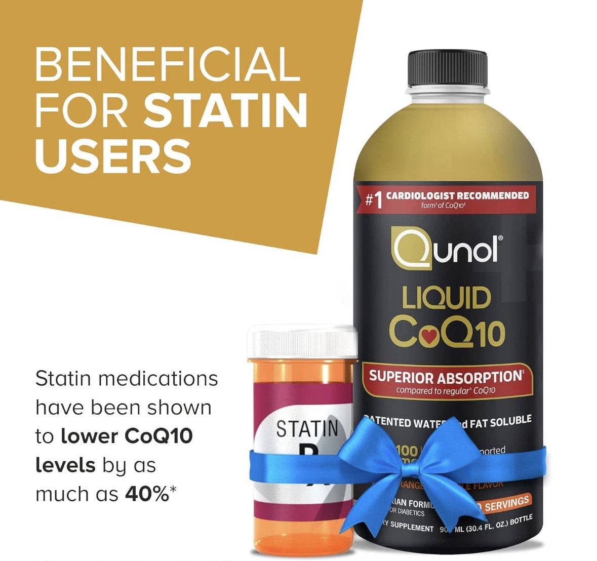 Qunol Liquid CoQ10 100mg, Superior Absorption Natural Supplement Form 30.4oz