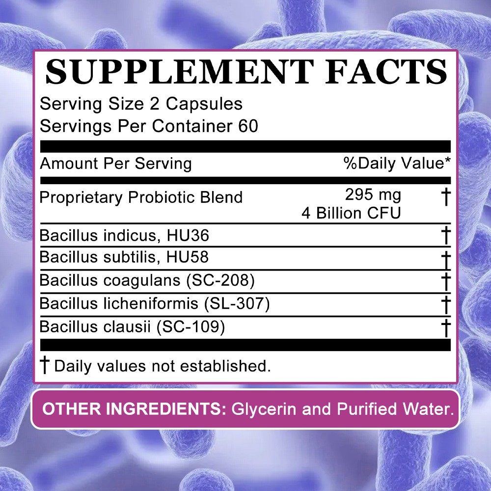 Spore Probiotics 30/60/120 Capsule Microbiome,Gut Health Probiotic Men And Women