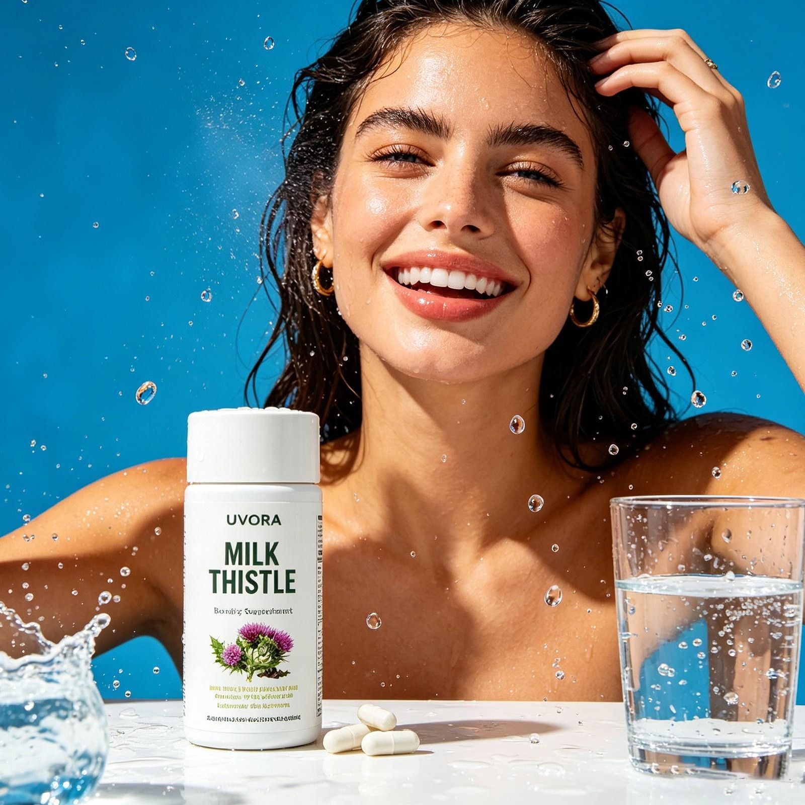 Uvora Milk Thistle Detox, Premium Herbal Supplement With Milk Thistle